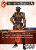 Final Fantasy Opus 25-003 C Avalanche-Mitglied Feuer