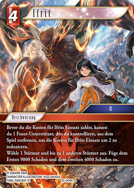 Final Fantasy Opus 25-004 H Ifrit Feuer
