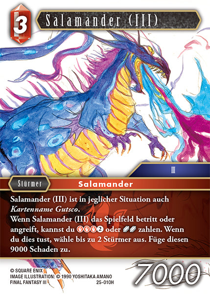Final Fantasy Opus 25-010 H Salamander (III) Feuer