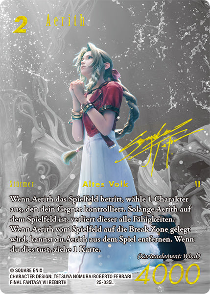 Final Fantasy Opus 25-035 L Aerith Wind