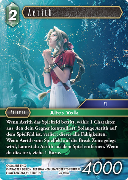 Final Fantasy Opus 25-035 L Aerith Wind