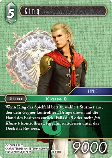 Final Fantasy Opus 25-036 R King Wind