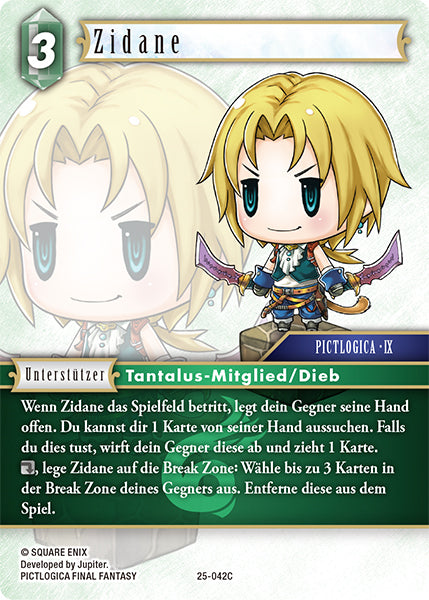 Final Fantasy Opus 25-042 C Zidane Wind