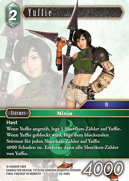 Final Fantasy Opus 25-049 C Yuffie Wind