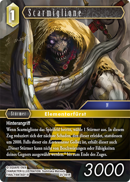 Final Fantasy Opus 25-061 R Scarmiglione Erde