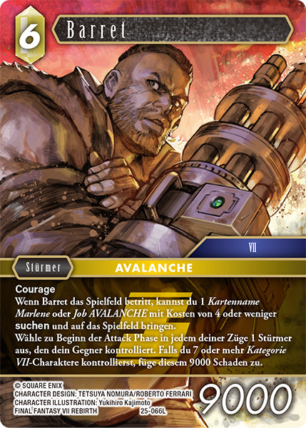 Final Fantasy Opus 25-066 L Barret Erde