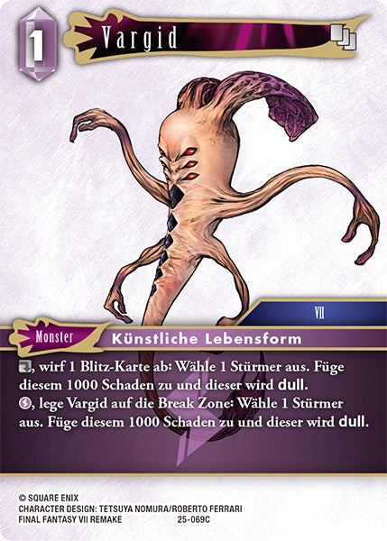 Final Fantasy Opus 25-069 C Vargid Blitz