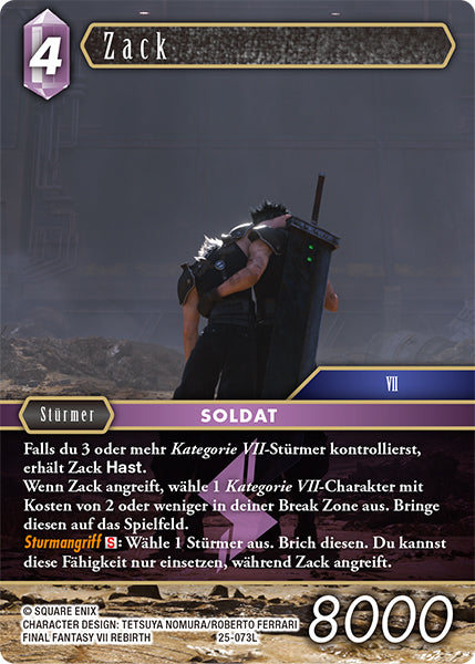Final Fantasy Opus 25-073 L Zack Blitz