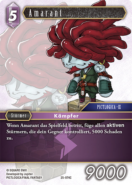 Final Fantasy Opus 25-074 C Amarant Blitz