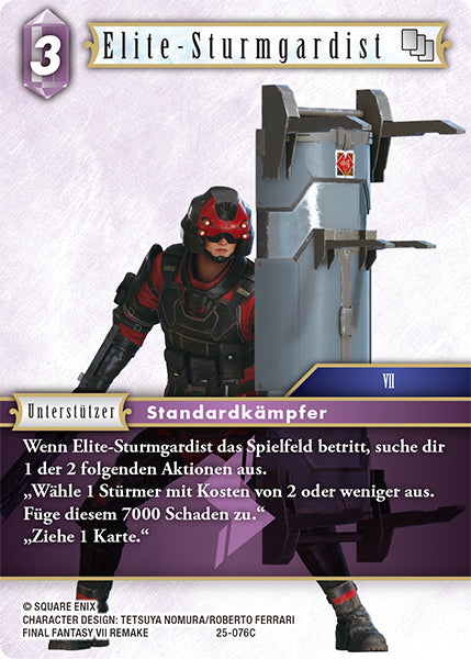 Final Fantasy Opus 25-076 C Elite-Sturmgardist Blitz