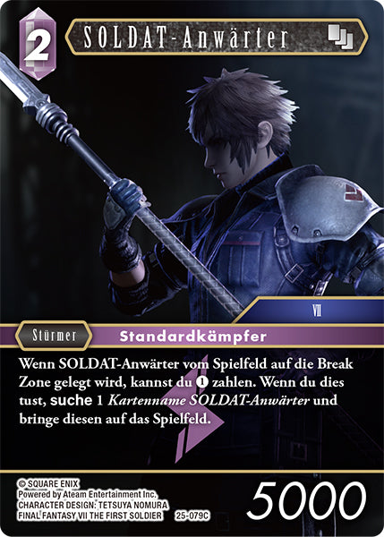 Final Fantasy Opus 25-079 C SOLDAT-Anwärter Blitz