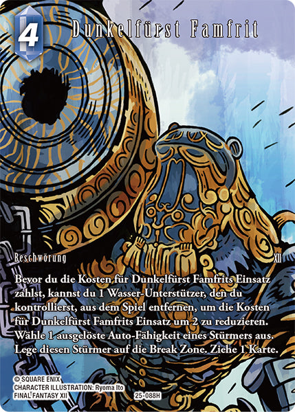 Final Fantasy Opus 25-088 H Dunkelfürst Famfrit Wasser