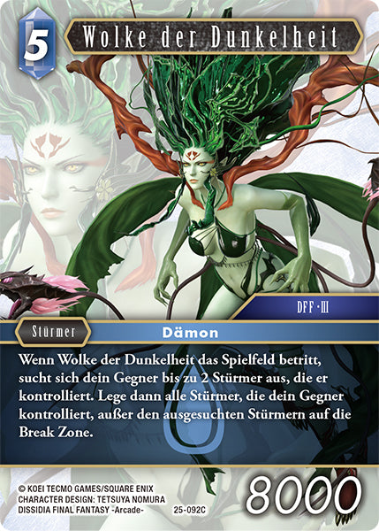 Final Fantasy Opus 25-092 C Wolke der Dunkelheit Wasser