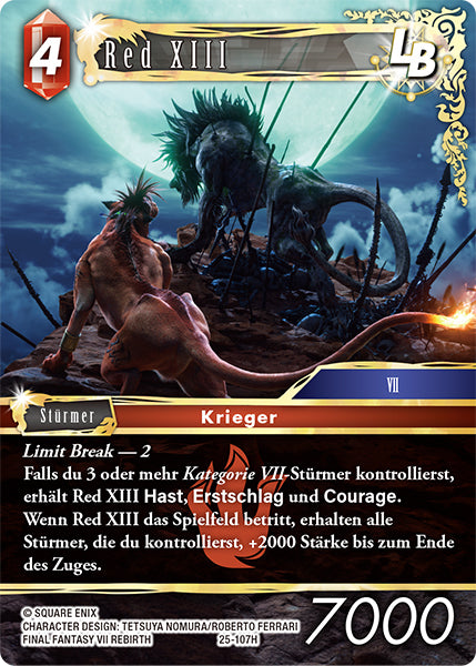 Final Fantasy Opus 25-107 H Red XIII LB Feuer