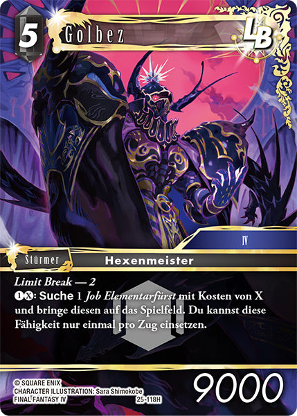Final Fantasy Opus 25-118 H Golbez LB Dunkelheit
