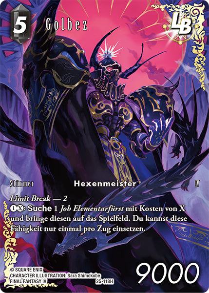 Final Fantasy Opus 25-118 H Golbez LB Dunkelheit