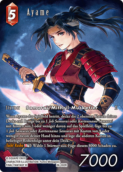 Final Fantasy Opus 26-002 R Ayame Feuer