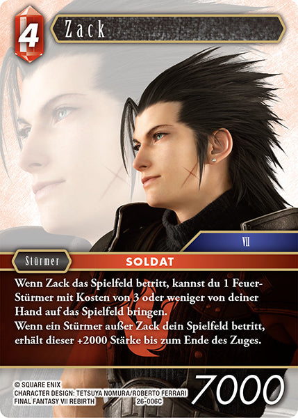 Final Fantasy Opus 26-006 C Zack Feuer