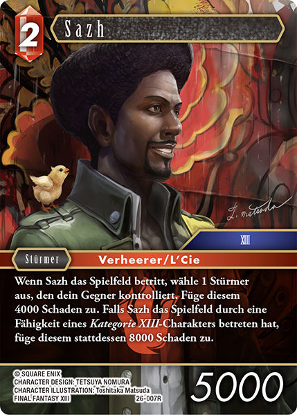 Final Fantasy Opus 26-007 R Sazh Feuer