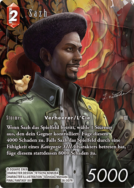 Final Fantasy Opus 26-007 R Sazh Feuer