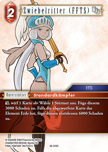 Final Fantasy Opus 26-010 C Zwiebelritter (FFTS) Feuer