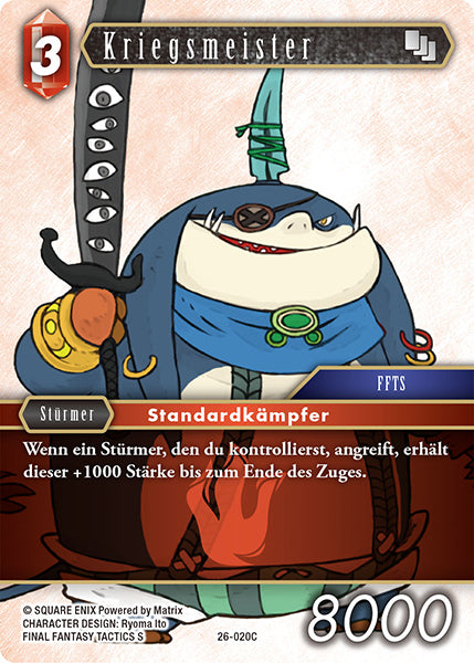 Final Fantasy Opus 26-020 C Kriegsmeister Feuer