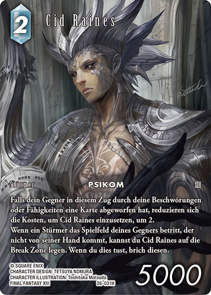 Final Fantasy Opus 26-031 H Cid Raines Eis