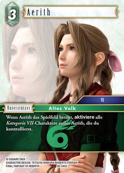 Final Fantasy Opus 26-045 C Aerith Wind