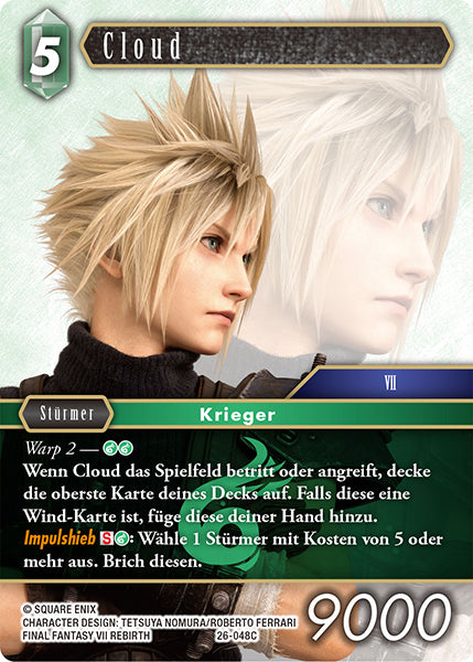 Final Fantasy Opus 26-048 C Cloud Wind