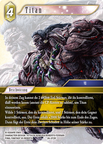 Final Fantasy Opus 26-072 R Titan Erde