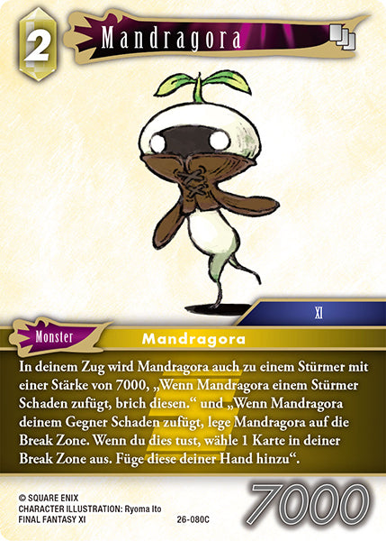 Final Fantasy Opus 26-080 C Mandragora Erde