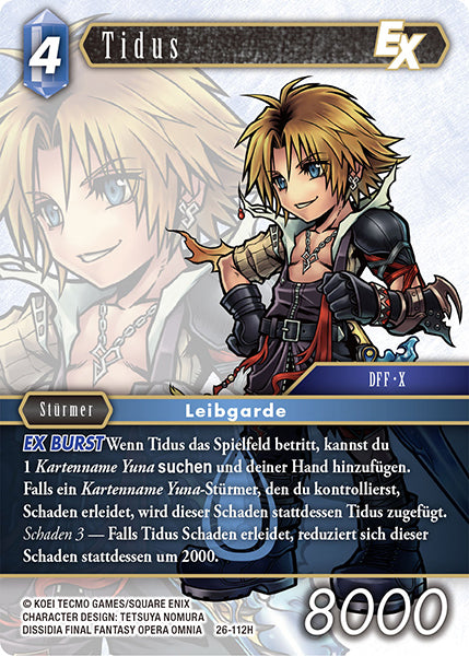 Final Fantasy Opus 26-112 H Tidus Wasser