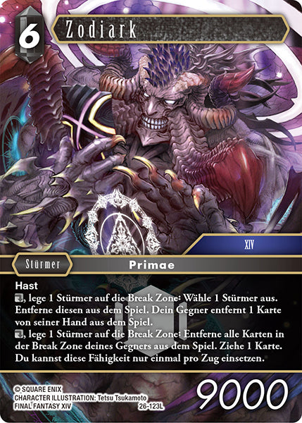 Final Fantasy Opus 26-123 L Zodiark Dunkelheit