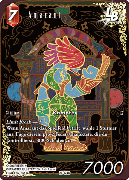 Final Fantasy Opus 26-124 R Amarant LB Feuer