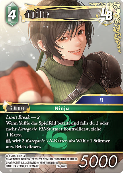 Final Fantasy Opus 26-126 R Yuffie LB Wind