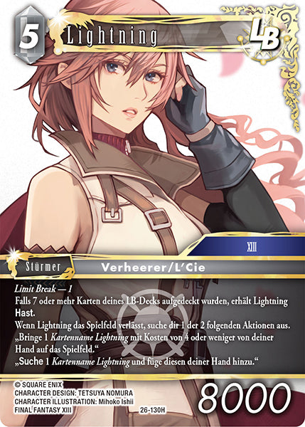 Final Fantasy Opus 26-130 H Lightning LB Licht