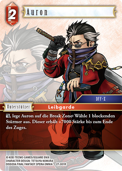 Final Fantasy Opus 27-001 R Auron Feuer