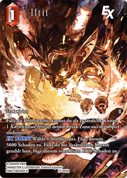 Final Fantasy Opus 27-002 H Ifrit Feuer