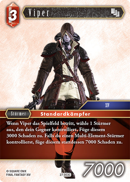Final Fantasy Opus 27-003 C Viper Feuer