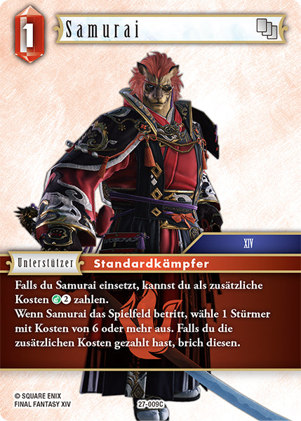 Final Fantasy Opus 27-009 C Samurai Feuer
