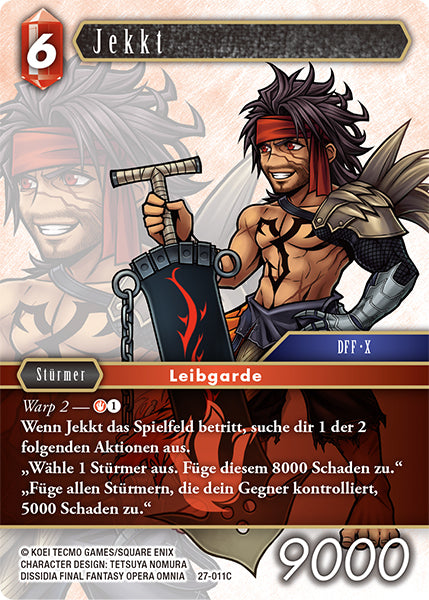 Final Fantasy Opus 27-011 C Jekkt Feuer