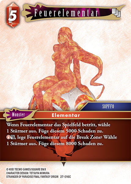 Final Fantasy Opus 27-016 C Feuerelementar Feuer