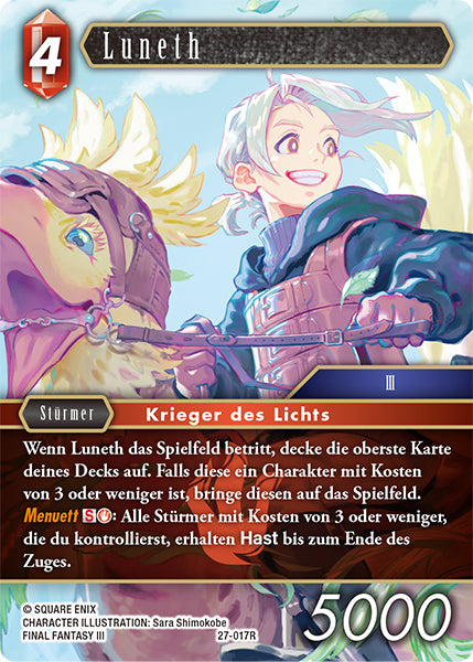 Final Fantasy Opus 27-017 R Luneth Feuer