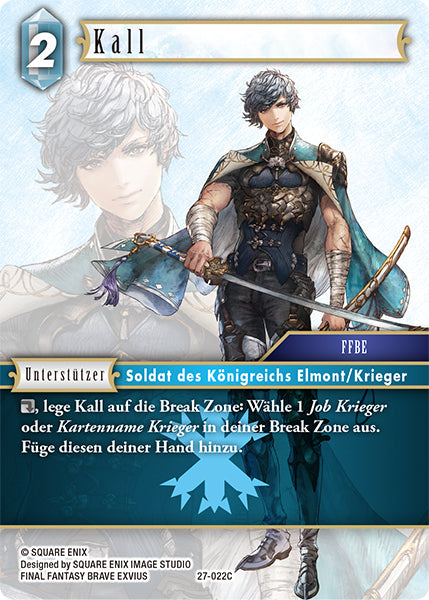 Final Fantasy Opus 27-022 C Kall Eis