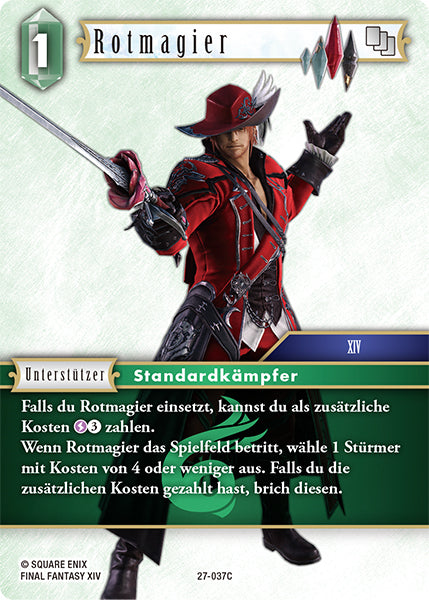 Final Fantasy Opus 27-037 C Rotmagier Wind