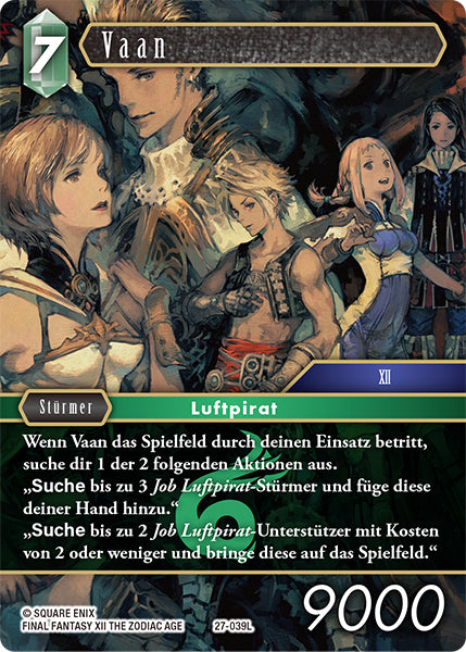 Final Fantasy Opus 27-039 L Vaan Wind