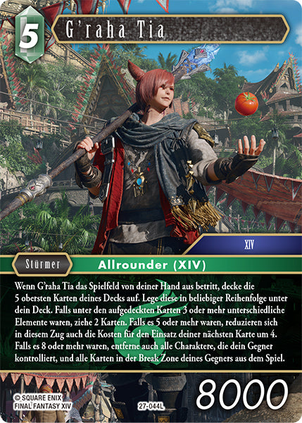 Final Fantasy Opus 27-044 L Graha Tia Wind