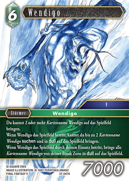 Final Fantasy Opus 27-047 H Wendigo Wind