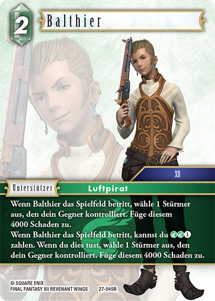 Final Fantasy Opus 27-049 R Balthier Wind