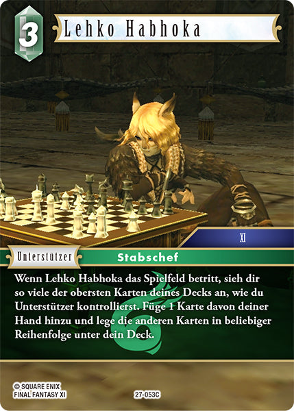 Final Fantasy Opus 27-053 C Lehko Habhoka Wind
